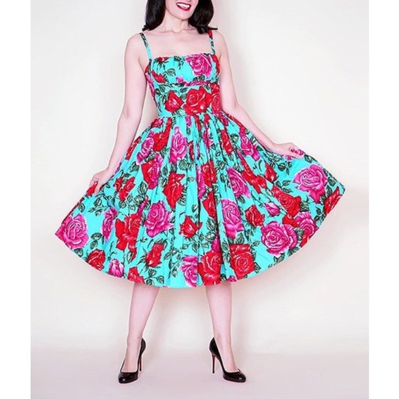 Bernie Dexter Dresses & Skirts - 👗 🌹 Bernie Dexter Paris Dress Turquoise Rose